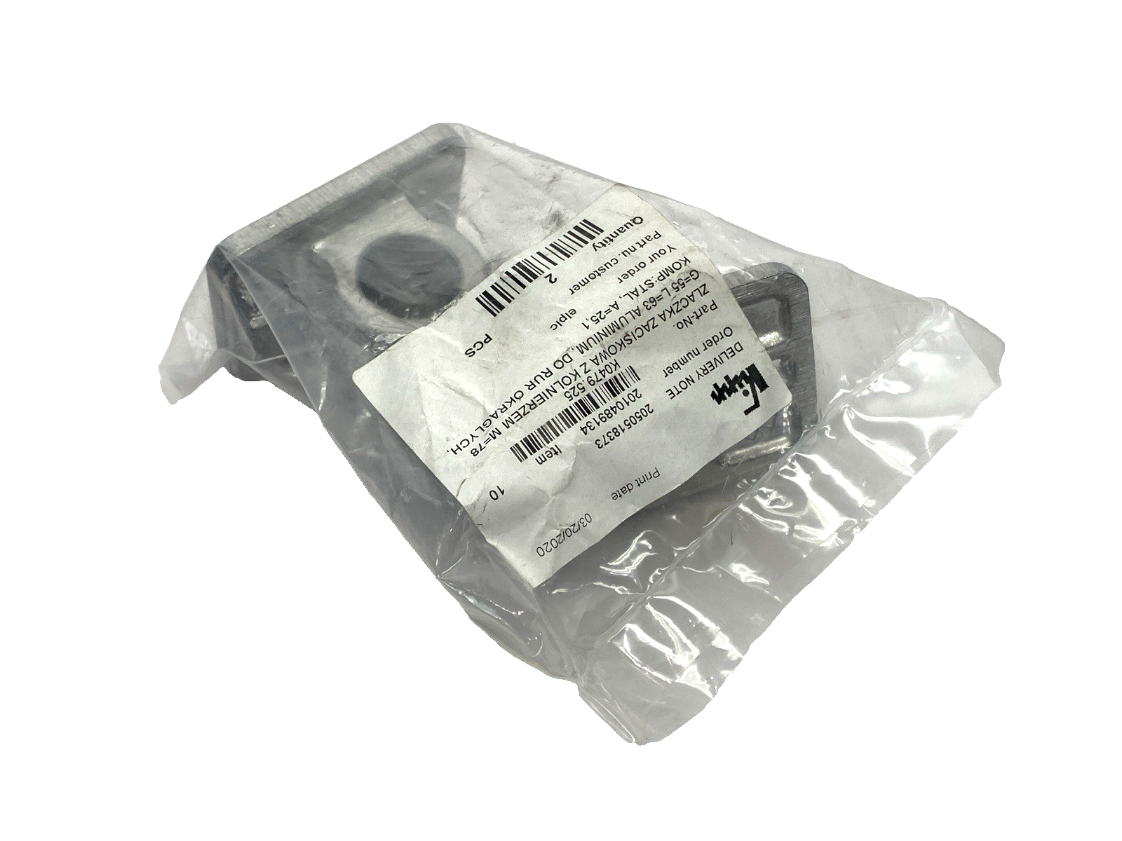 Kipp K0479.525 Aluminum Tube Clamp w/ Flange PACKAGE OF 2 - Maverick Industrial Sales