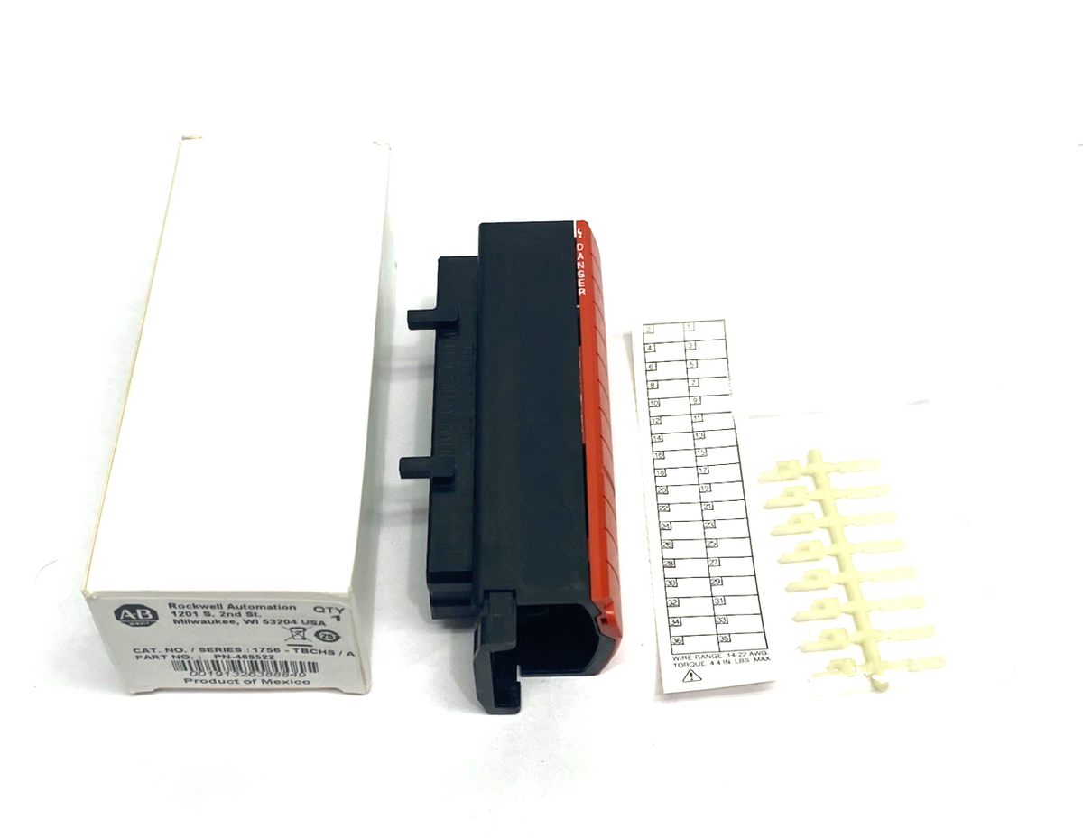 | Allen Bradley 1756-TBCHS Ser. A ControlLogix 36-Pin Terminal Block for PLCs - New – Open box - Maverick Industrial Sales