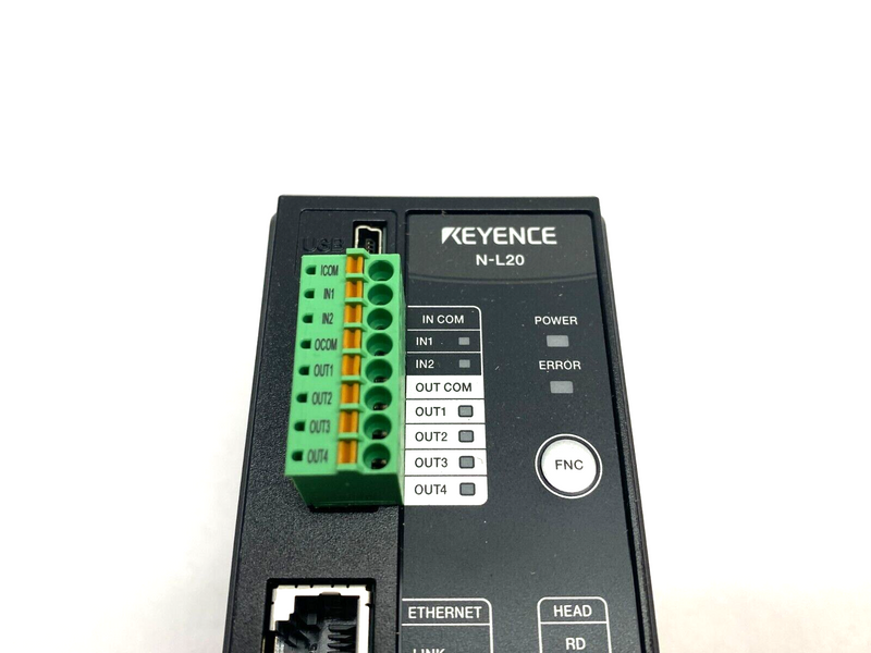 Keyence N-L20 Ethernet Connection Communication Unit 380mA 24VDC - Maverick Industrial Sales