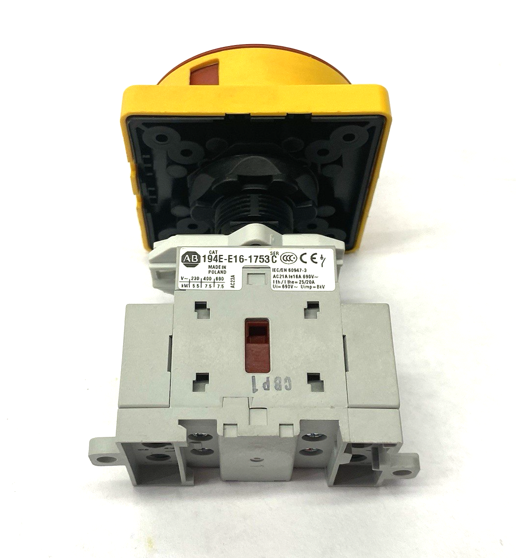 Allen Bradley 194E-E16-1753 Ser. C Disconnect Load Switch 16A - Maverick Industrial Sales