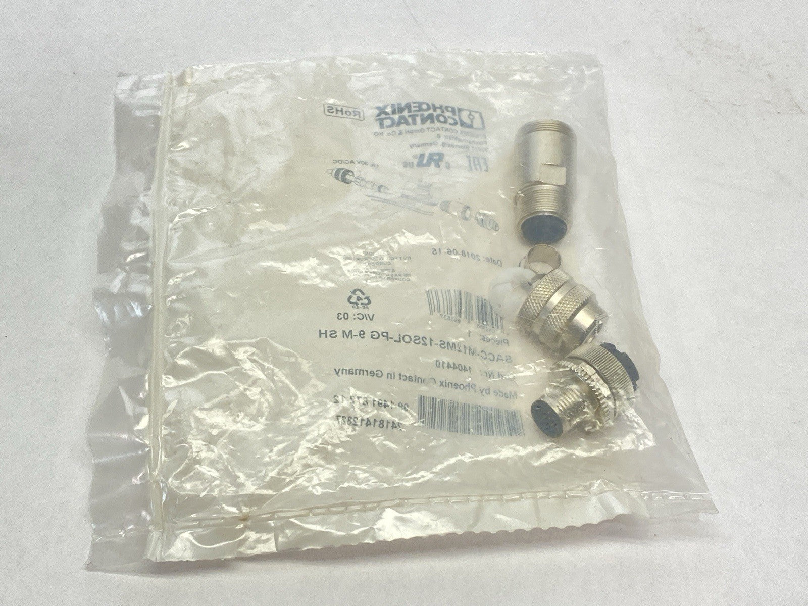 Phoenix Contact SACC-M12MS-12SOL-PG 9-M SH Connector M12 12-Pin A-Code 1404410 - Maverick Industrial Sales
