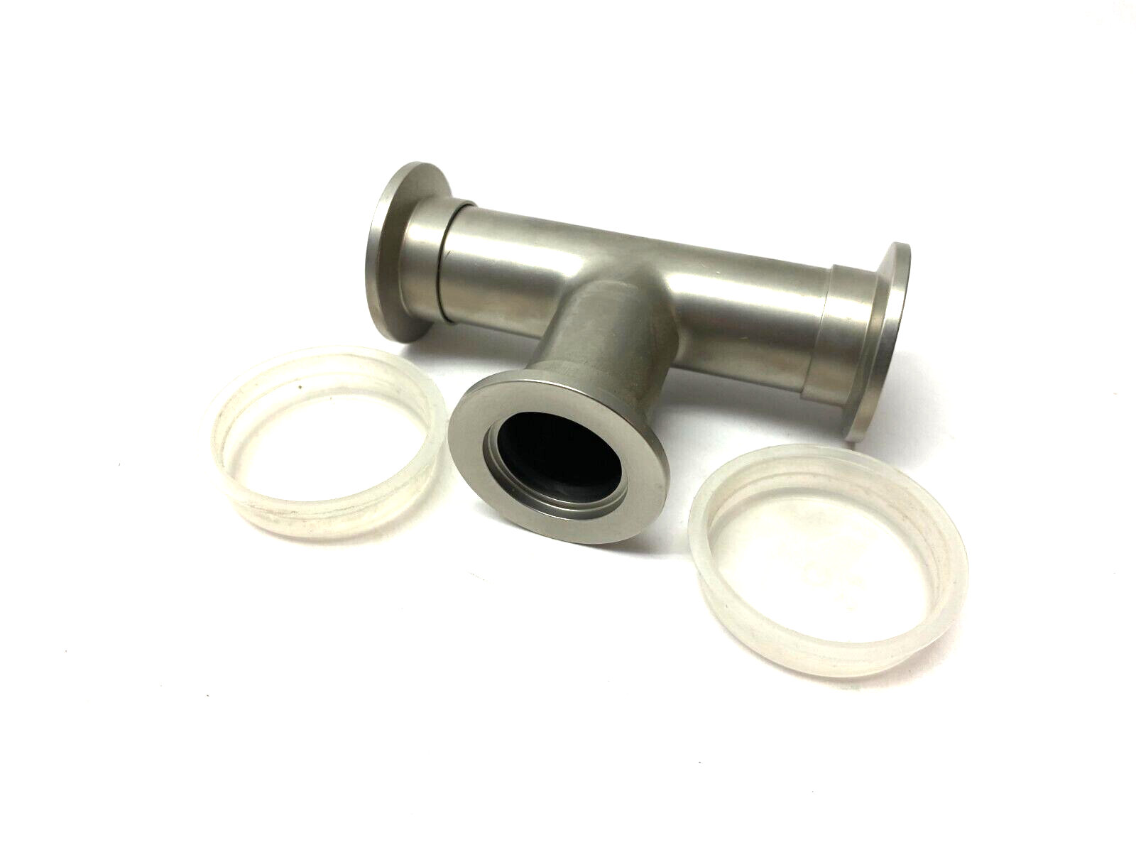 Agilent KT01000204 Stainless Steel Tee Fitting 2.04" Clearance NW25 - Maverick Industrial Sales