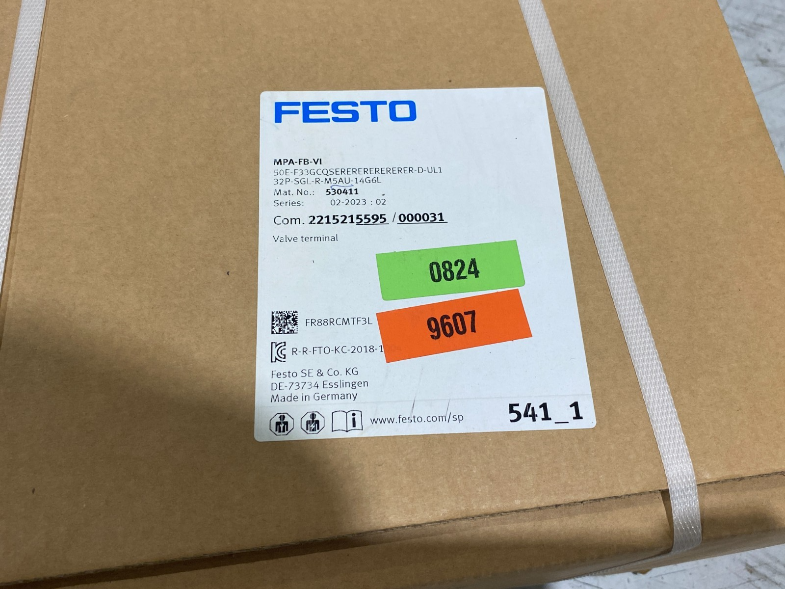 Festo MPA-FB-VI-... Configured Manifold Valve Terminal 530411 - Maverick Industrial Sales