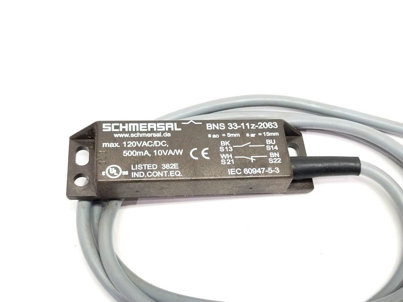 Schmersal BNS 33-11z-2063 Non-Contact Magnetic Safety Sensor 120V - Maverick Industrial Sales