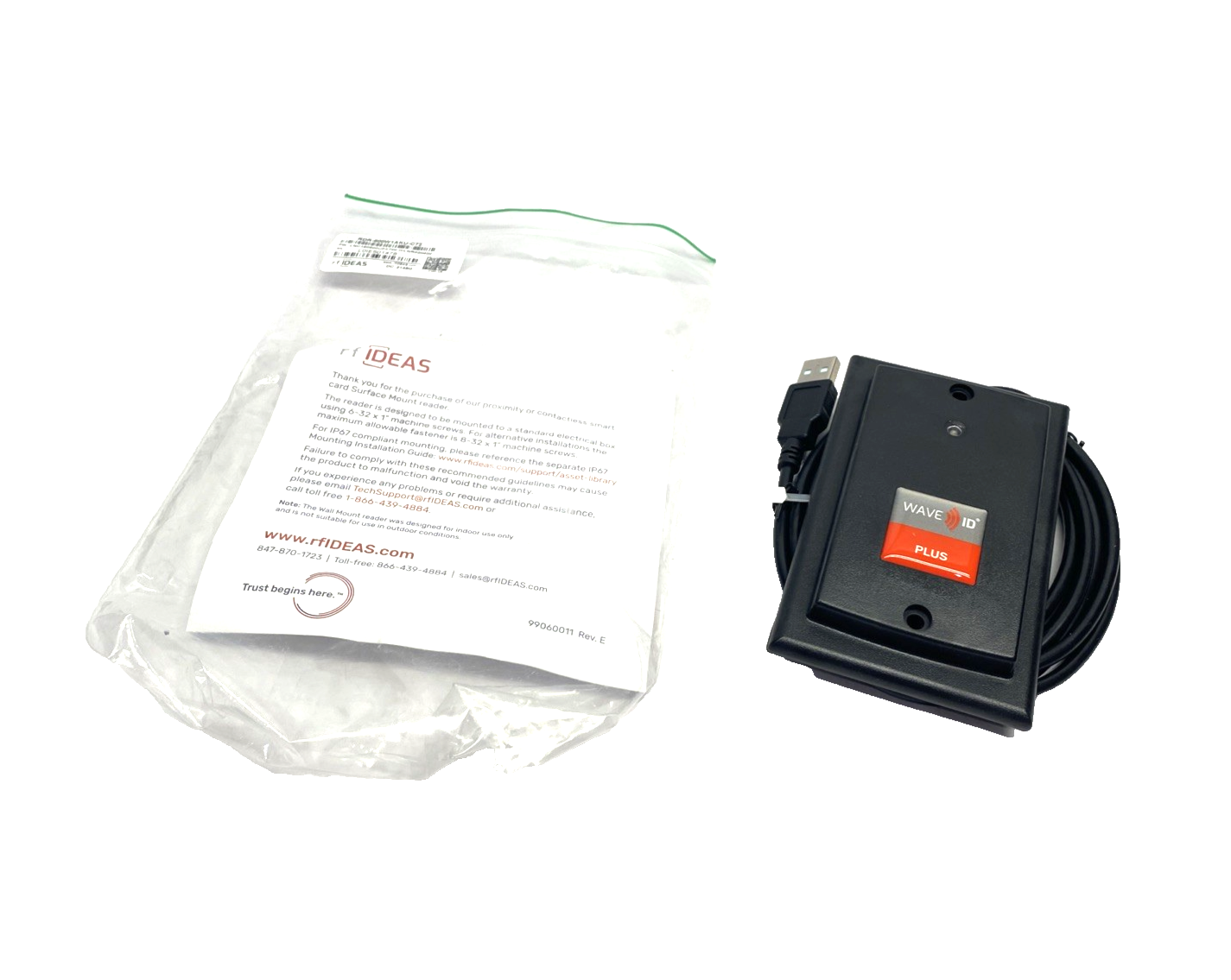 RF Ideas RDR-800W1AKU-C72 Wave ID Plus Surface Mount Reader - New – Open box - Maverick Industrial Sales