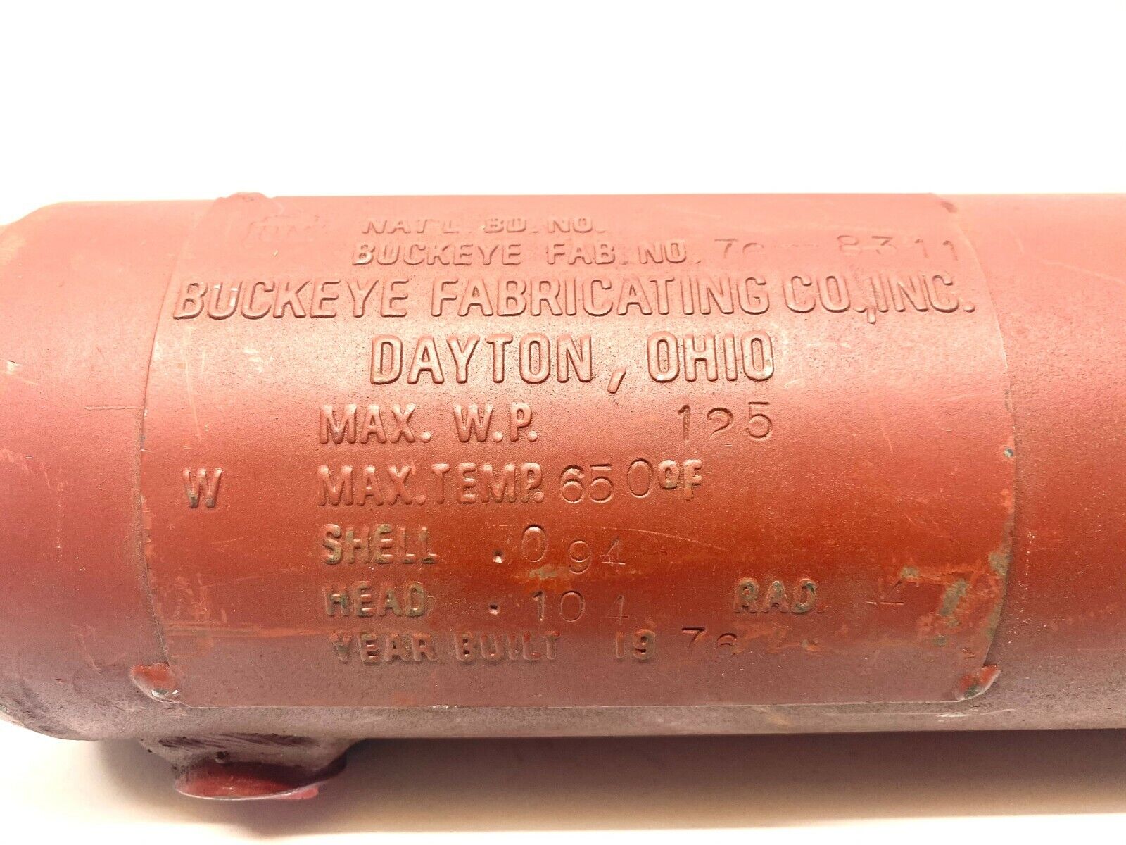Buckeye Fabricating 76-8311 Vessel Tank 125 Psi - Maverick Industrial Sales