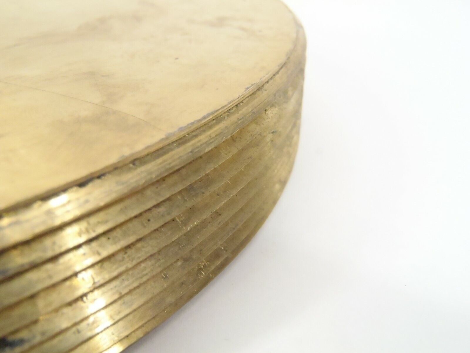Brass Threaded 8" x 1" Inch Pipe Plug 8 IPS Straight CNC Machined Finish - Maverick Industrial Sales
