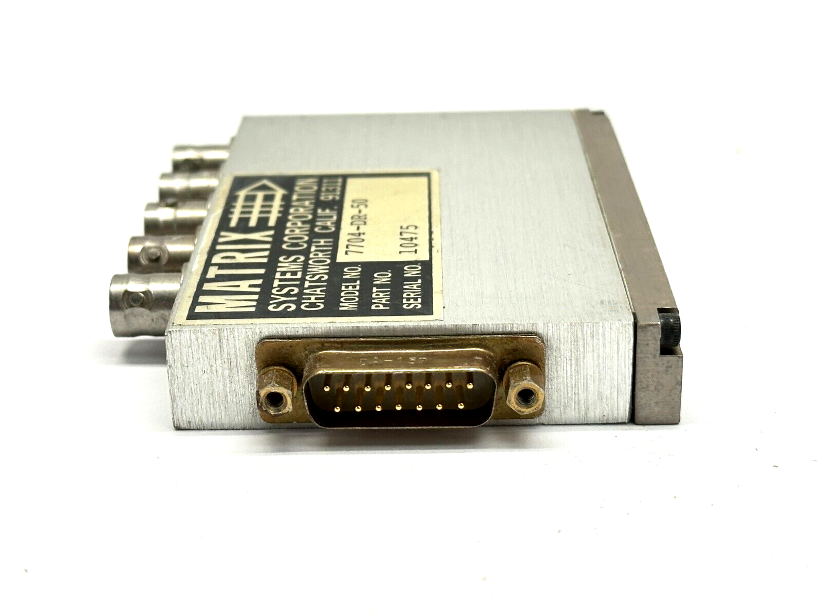Matrix Systems 7704-DR-50 Coaxial Relay Module 7000 Series Options DR 50 - Maverick Industrial Sales