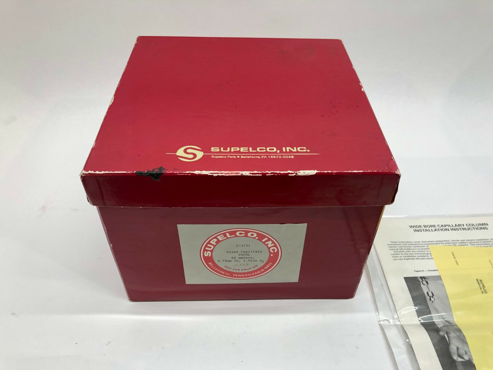 2-3731 | Supelco Glass Capillary VOCOL 60m x 0.75mm ID 1.5um Bore Column - New - Maverick Industrial Sales