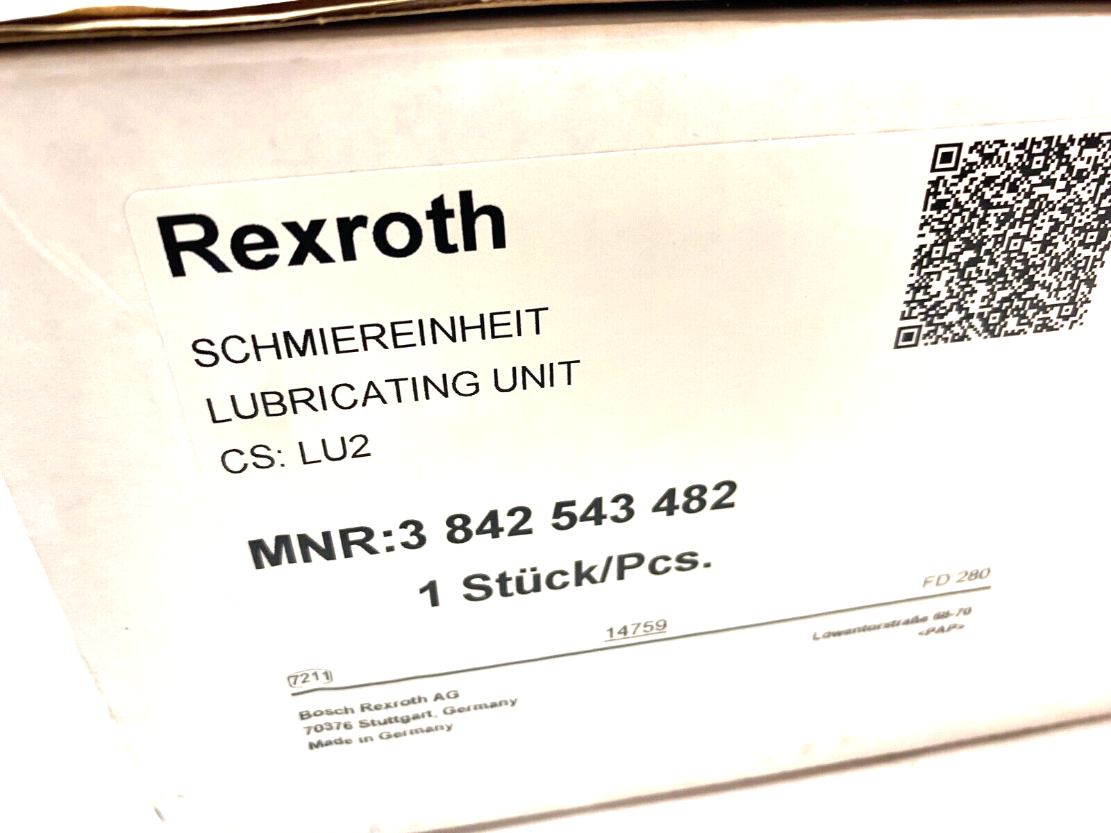 Bosch Rexroth 3842543482 Automatic Lubrication Unit LU 2 NO MANUAL - Maverick Industrial Sales