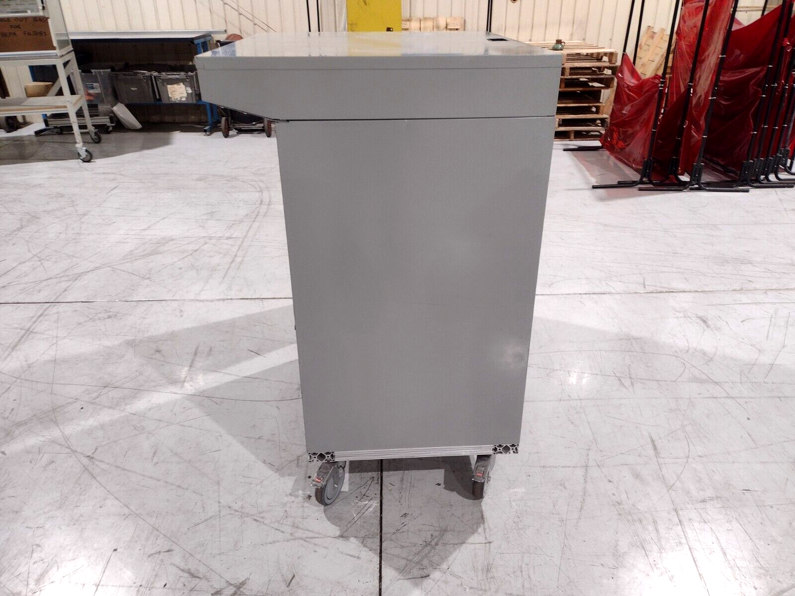 Desktop Computer FrankenCart 35"x24"x49" Gray Steel Cart on Casters - Used - Maverick Industrial Sales