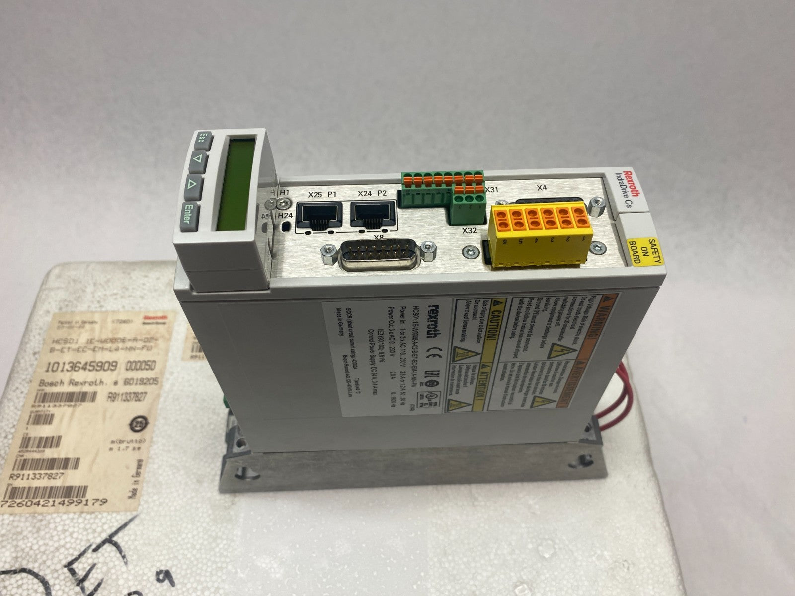 Bosch Rexroth R911337827 Comp. Converter HCS01.1E-W0006-A-02-B-ET-EC-EM-L4-NN-FW - Maverick Industrial Sales