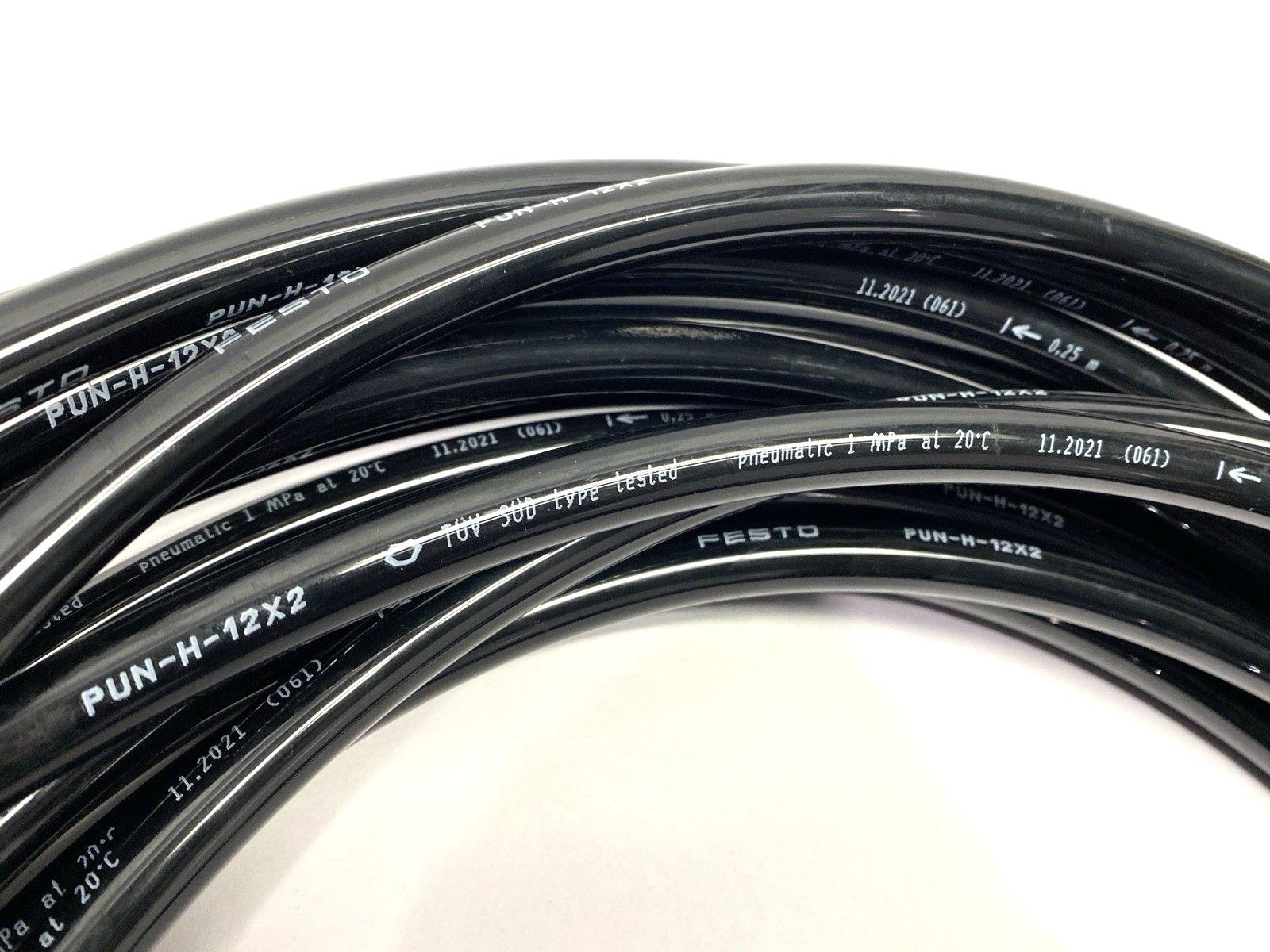 Festo PUN-H-12X2 Pneumatic Tubing 12mm OD 2mm Tube Thickness CUT TO 12m - Maverick Industrial Sales