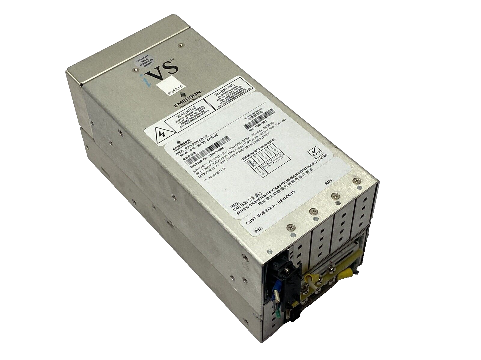 Emerson SH30-4WS-0Z SOLA Hevi-Duty Power Supply - Maverick Industrial Sales