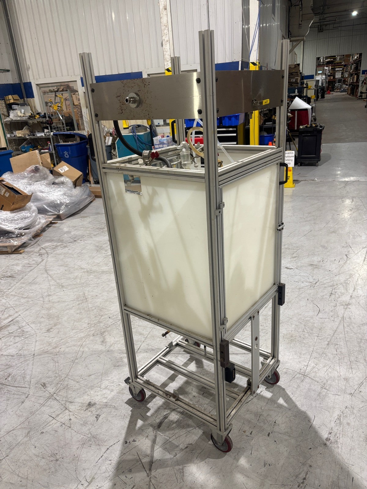 72L | Chemglass Reactor Flask with varios fixtures and attachments, 72 Liter - Used - Maverick Industrial Sales