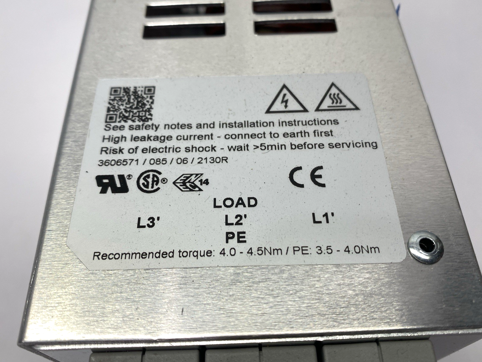 Schaffner FN3258-75-34 Power Line Filter 3-Phase 480/275V 75A - Maverick Industrial Sales