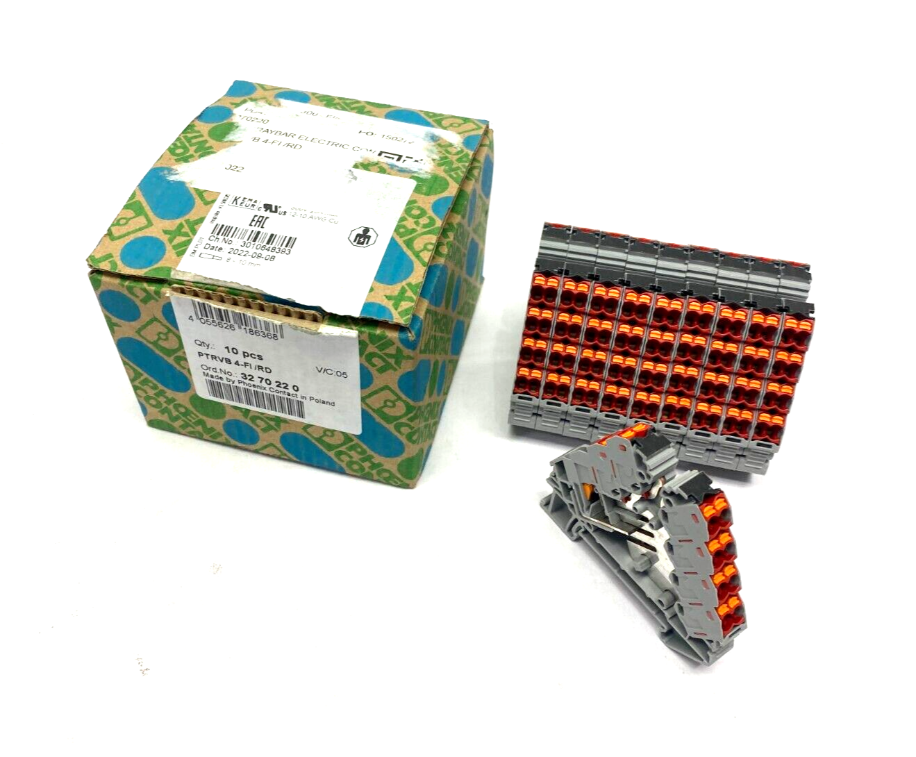 Phoenix Contact PTRVB 4-FI/RD Potential Distributor 2-Position 3270220 BOX OF 10 - Maverick Industrial Sales