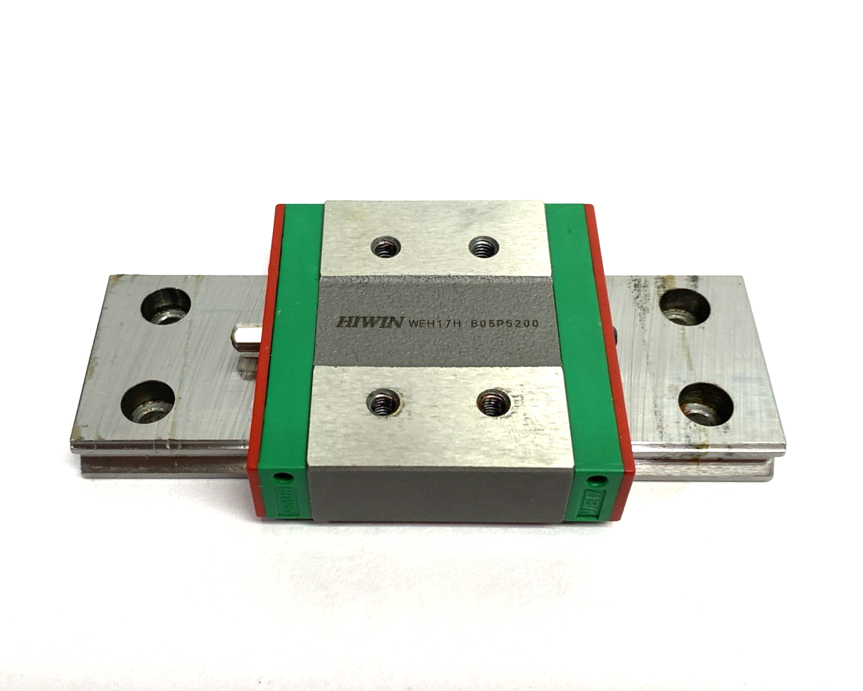 WEH-17-CA-1T100-Z0-C | Hiwin Linear Guideway Block and Rail, 1-Block, 100mm Rail - Used - Maverick Industrial Sales