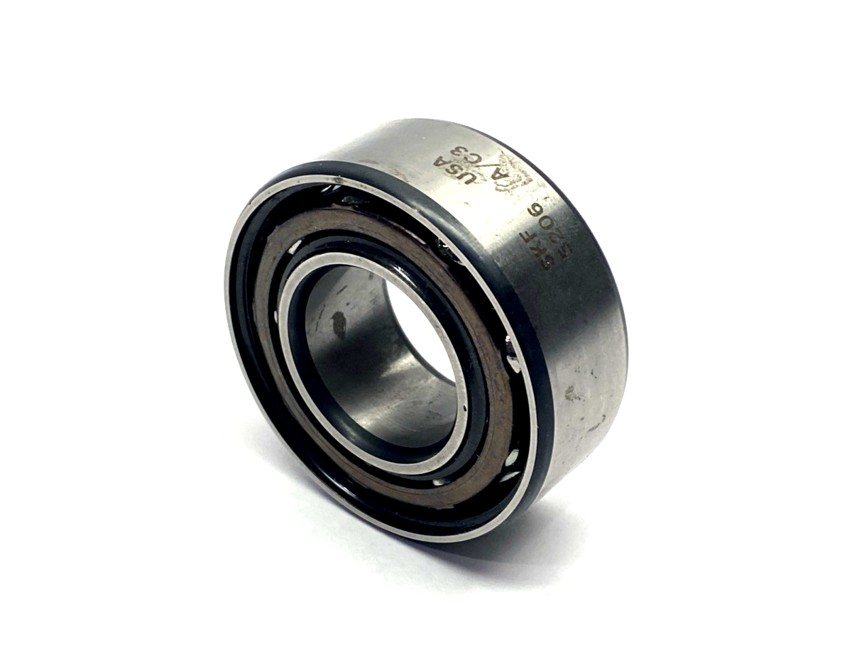 5206 A/C3 | SKF Double Row Angular Contact Ball Bearing 30mm Bore 62mm O.D. - New – Open box - Maverick Industrial Sales