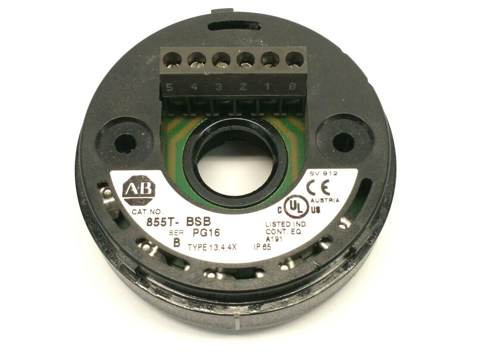 Allen Bradley 855T-BSB Ser B 70mm Stack Light Mounting Base PG16 Conduit Thread - Maverick Industrial Sales