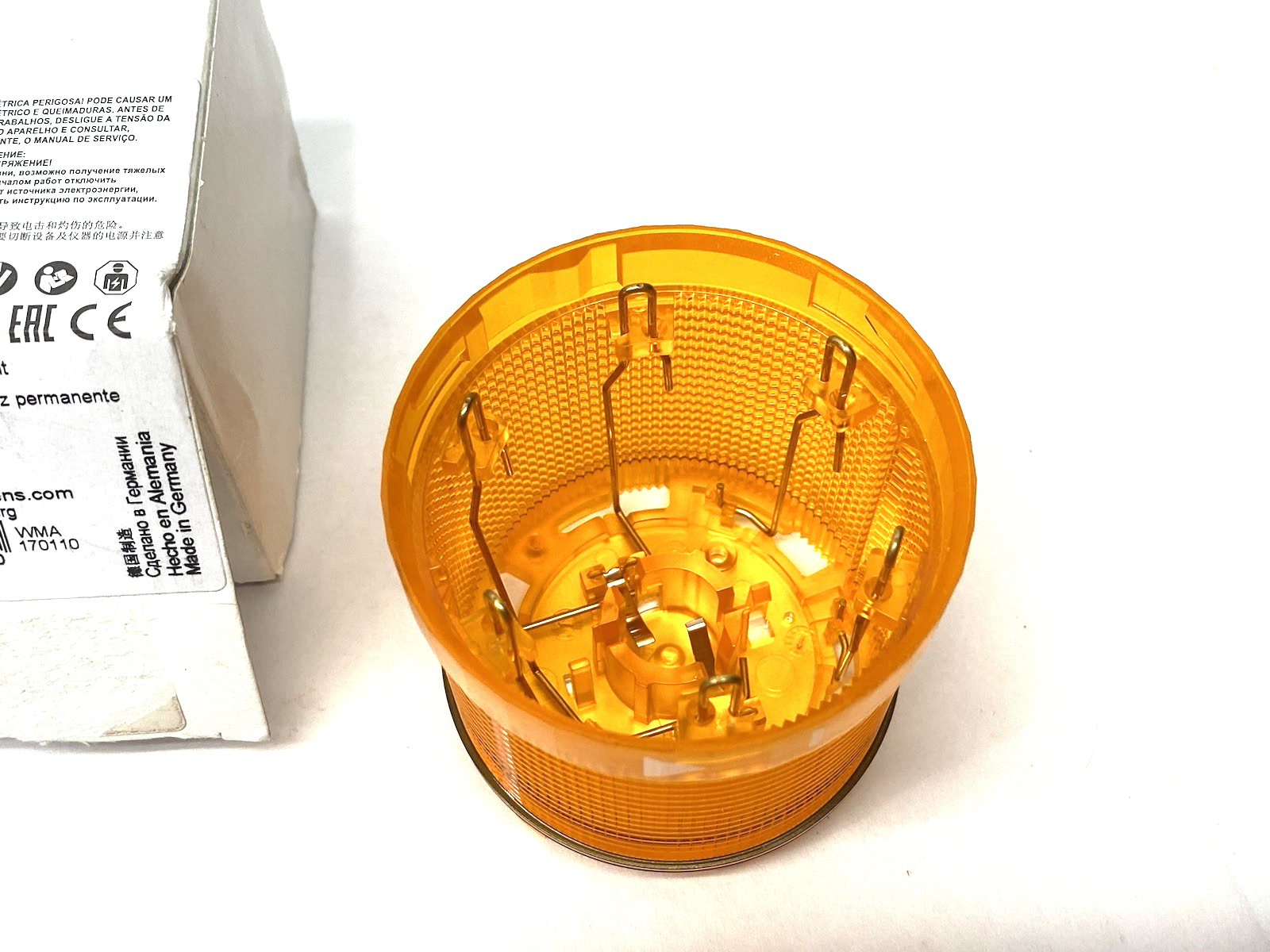 Siemens 8WD4400-1AD Continuous Light Element, 70mm Yellow, 12-230V AC/DC - Maverick Industrial Sales