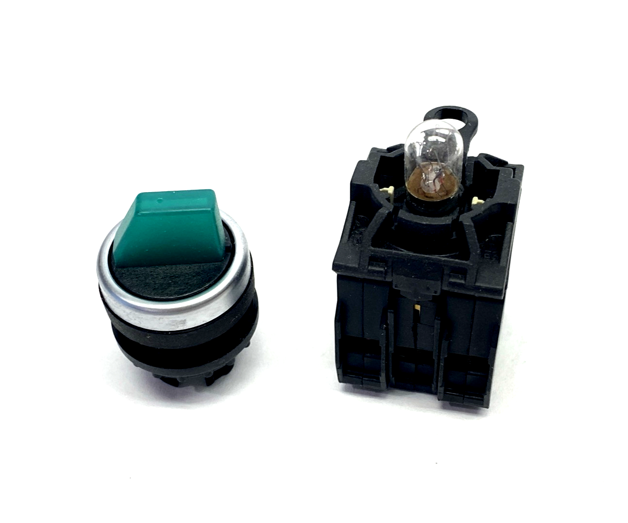 Moeller S-5225-240 3-Pos. Selector Switch, Green RLWK3R2-GN/K20/EF3/GL130 5-PACK - Maverick Industrial Sales
