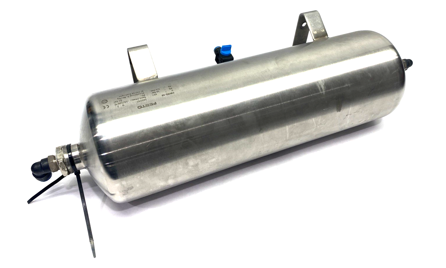 Festo CRVZS-10 Stainless Steel Air Reservoir 10L Volume Capacity - Used - Maverick Industrial Sales