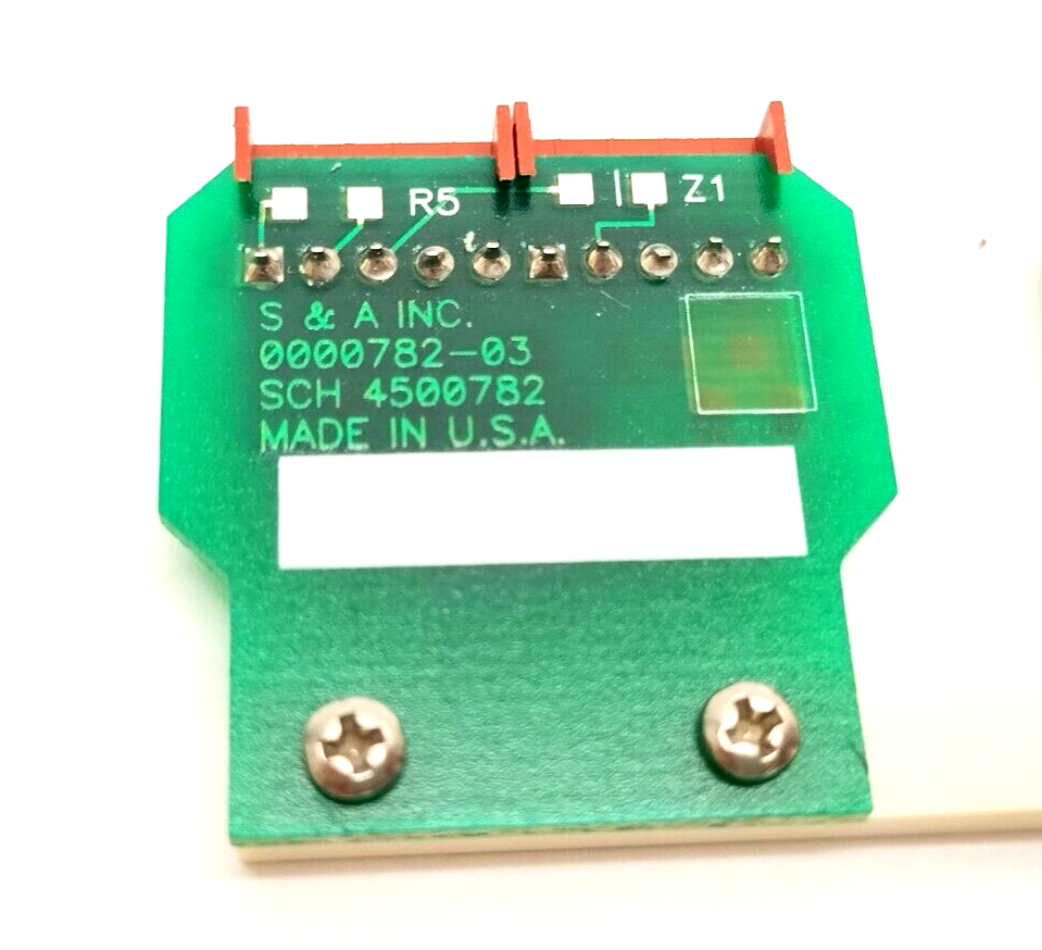 0000782-03, SCH 4500782, 4500782 | Saunders & Associates 0000782-03 610C ECL Double Loadcard Circuit Board - Used - Maverick Industrial Sales