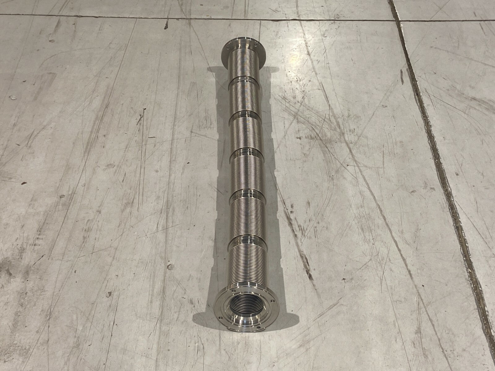 Senior Flexible Bellows Stainless Steel 3" ID x 6" OD Flange 41-1/2" OAL - Maverick Industrial Sales