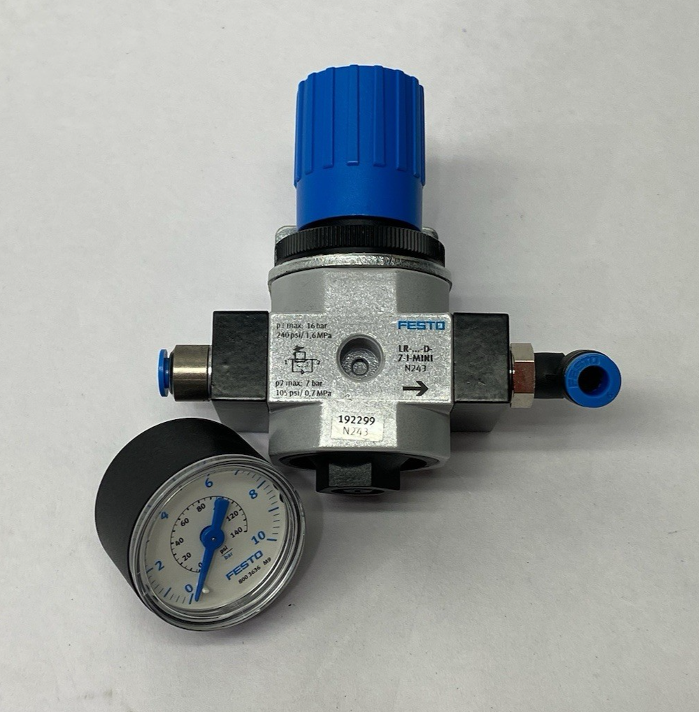 Festo LR-1/8-D-7-I-MINI Modular Pressure Regulator 1/8" Ports 192299 - Maverick Industrial Sales