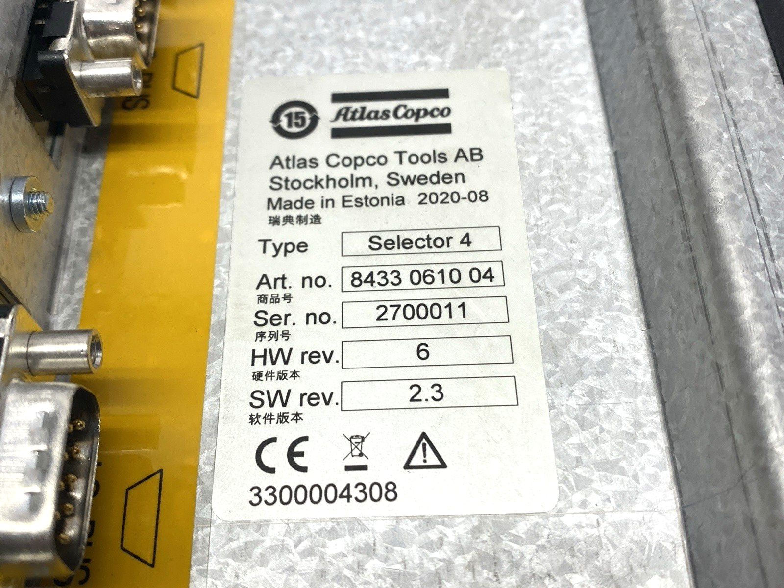 Atlas Copco 8433 0610 04 Socket Selector 4-Unit - Maverick Industrial Sales