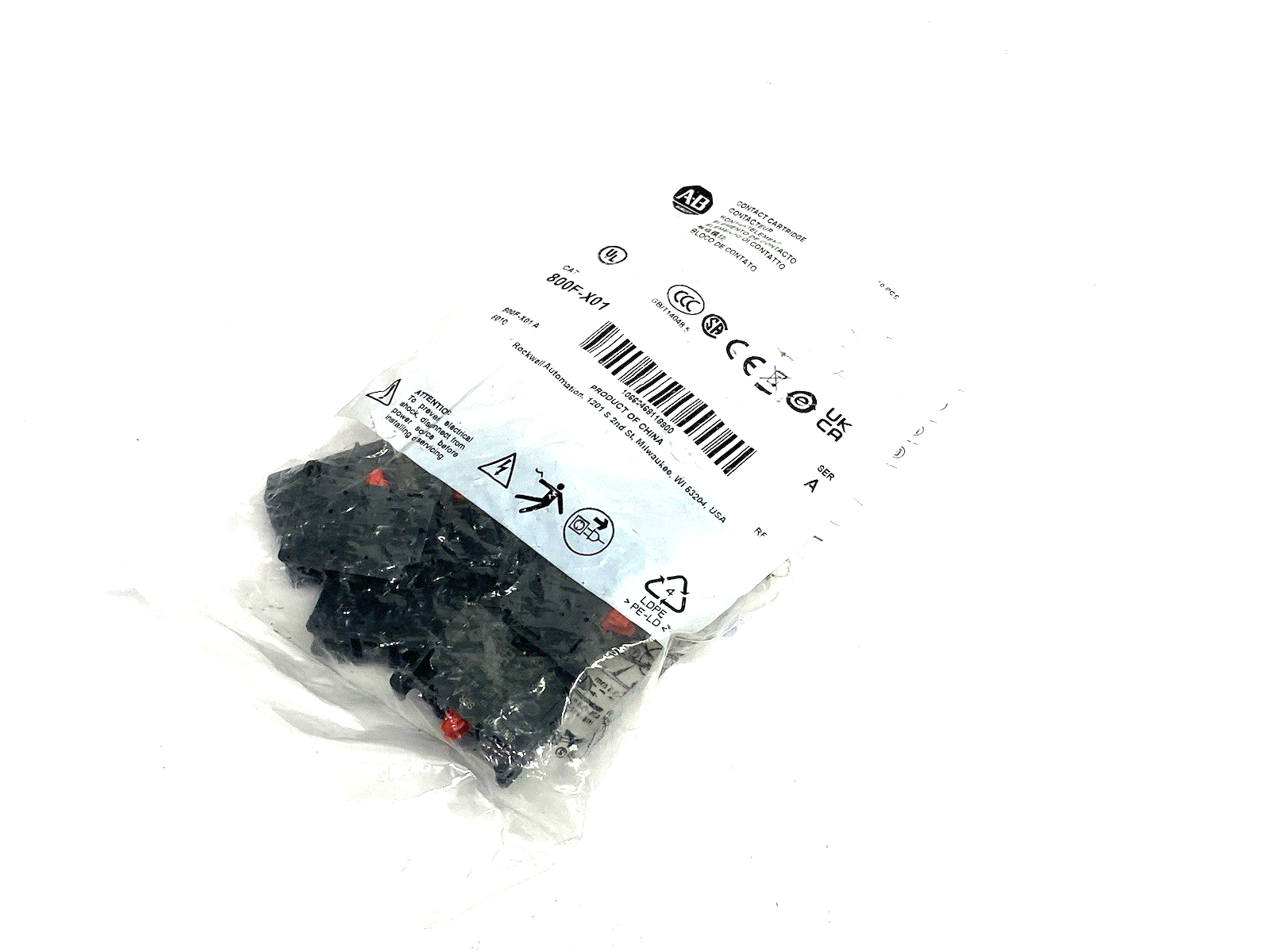 Allen Bradley 800F-X01 Ser. A Contact Block/Cartridge PKG OF 10 - Maverick Industrial Sales