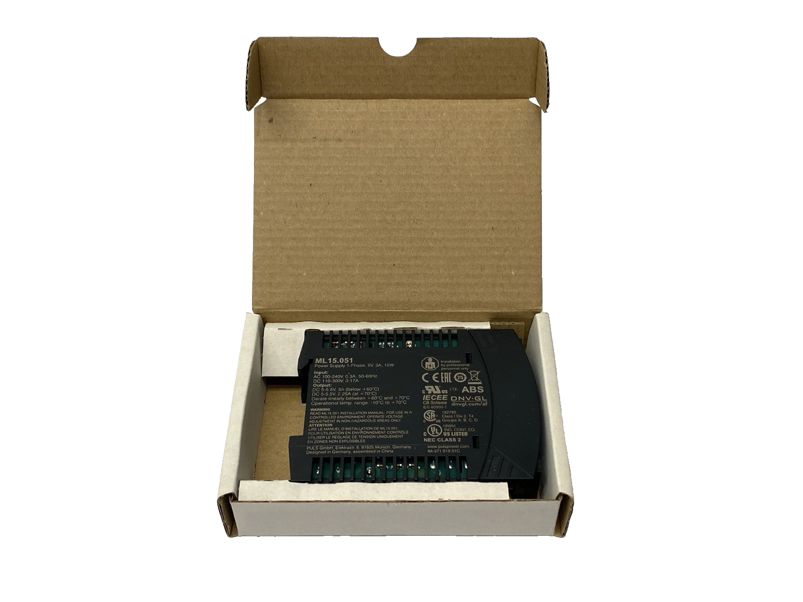 Puls ML15.051 DC Power Supply 5V 3A - Maverick Industrial Sales