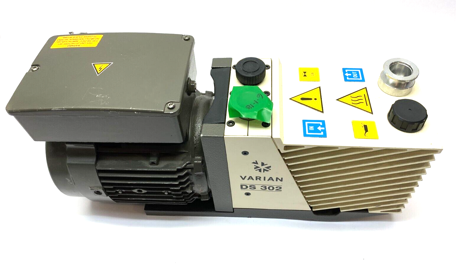 Varian 949-9325 Dual Stage Rotary Vane Vacuum Pump DS 302 Leroy Somner Motor - Maverick Industrial Sales