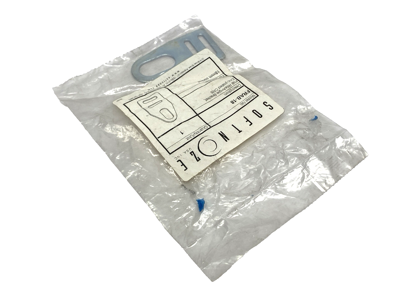 Softnoze FRAB-18 Flat Right Angle Bracket Zinc Plated - Maverick Industrial Sales