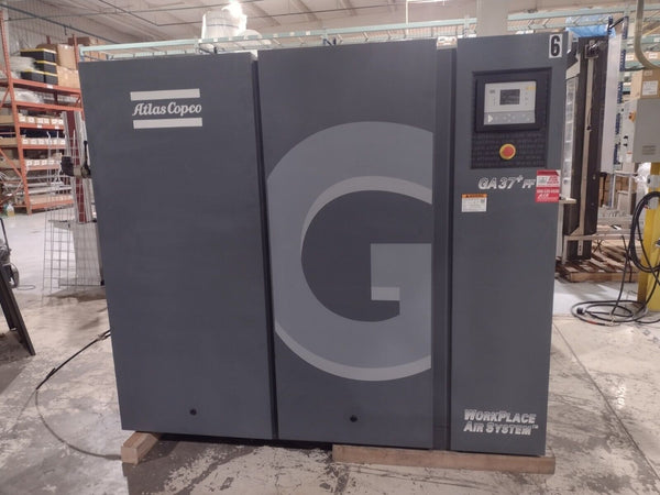 Atlas Copco GA37+FF 50 HP Workplace Compressor 460V 3P 78367 Hours -See Notes - Maverick Industrial Sales