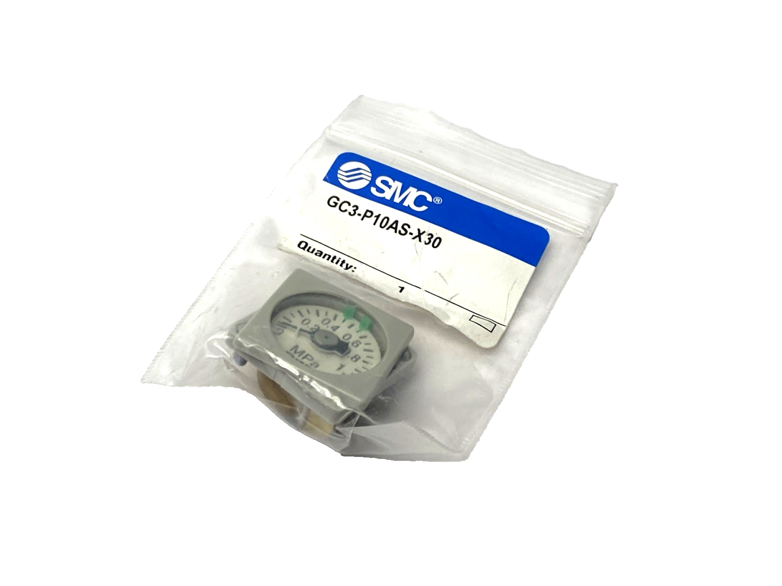 SMC GC3-P10AS-X30 Regulator Pressure Gauge LOT OF 2 - Maverick Industrial Sales