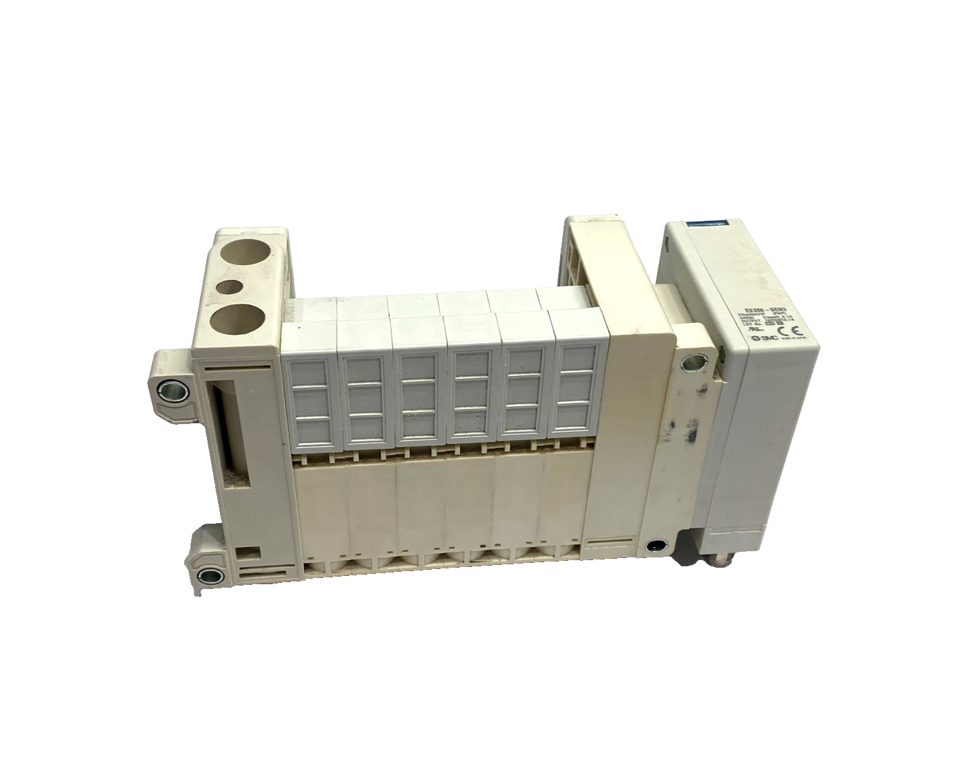 VV5QC21-06N7SEBN-S | SMC Base Mounted Pneumatic Plug-In Valve Manifold, 6-Station - Used - Maverick Industrial Sales