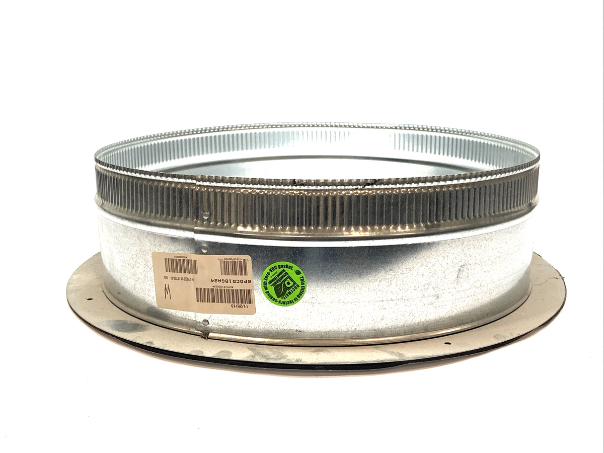 GreenSeam POCR18GA24 Galvanized Press-On Collar 18" Diameter 6" Tall 24-Gauge - Maverick Industrial Sales