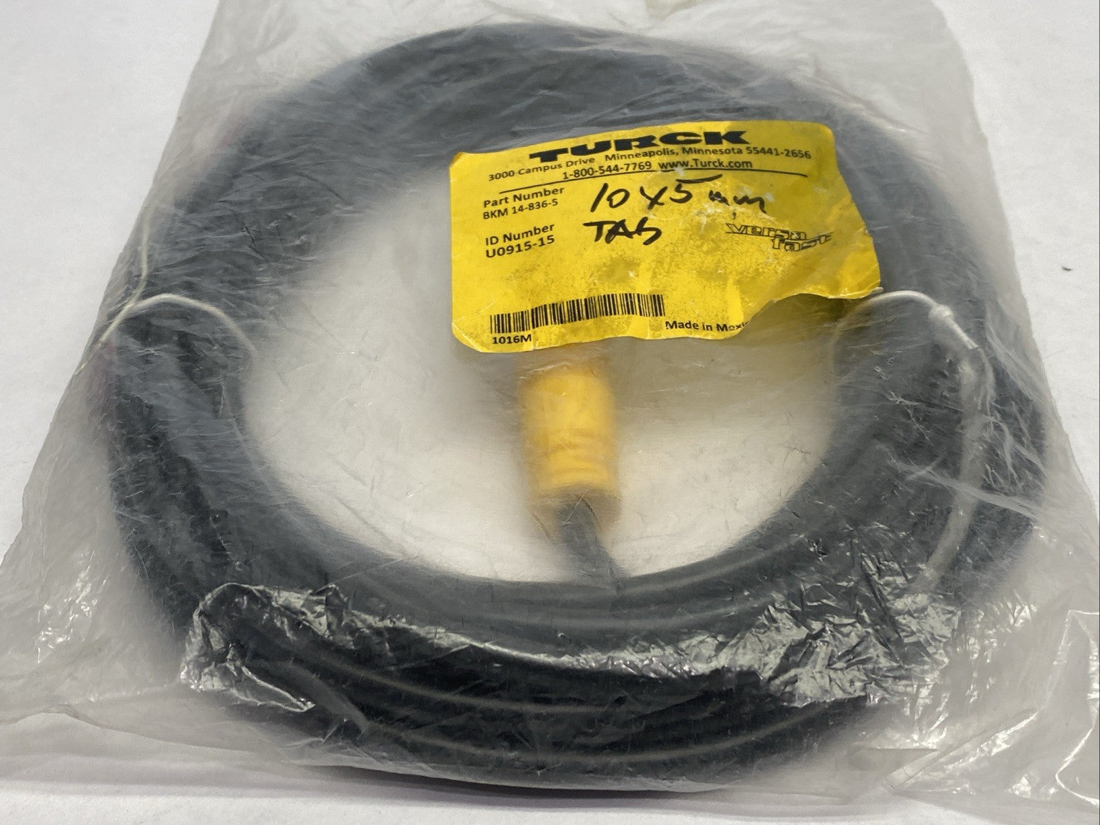 Turck BKM 14-836-5 Actuator Sensor Cordset Female M16 14-Pin U0915-15 - Maverick Industrial Sales
