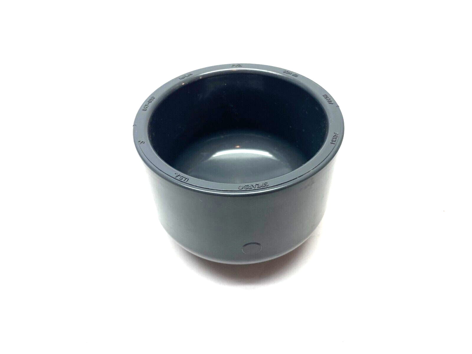 Spears 847-030 Round PVC Cap Socket Plug 3" SCH80 Gray - Maverick Industrial Sales