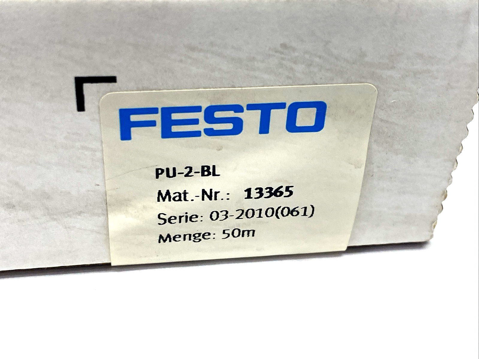 PU-2-BL | Festo Plastic Tubing 3.2mm O.D. 2.3mm I.D. 13365 LOT OF 40m - New Other - Maverick Industrial Sales