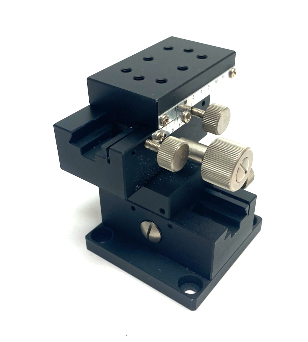 MiSUMi XYDTSC50 Dovetail Rack & Pinion Manual XY Axis Stage, Low-Profile 30mm - Maverick Industrial Sales