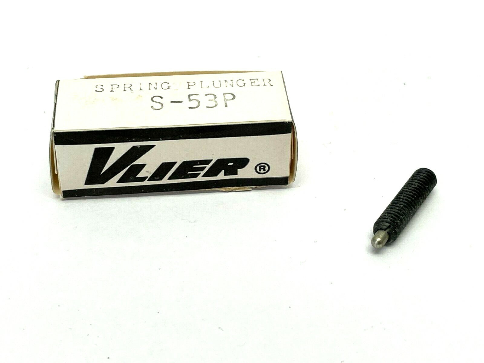 S-53P | Vlier Spring Plunger #10-32 1.3 to 2.7 lbs. End Force - New – Open box - Maverick Industrial Sales