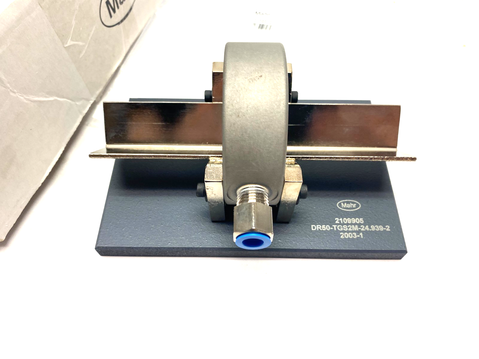 Mahr 2109903 Dimensionair Air Ring Gauge 2-Jet DR50-TGS2M-24.939-1 w/ Base Plate - Maverick Industrial Sales
