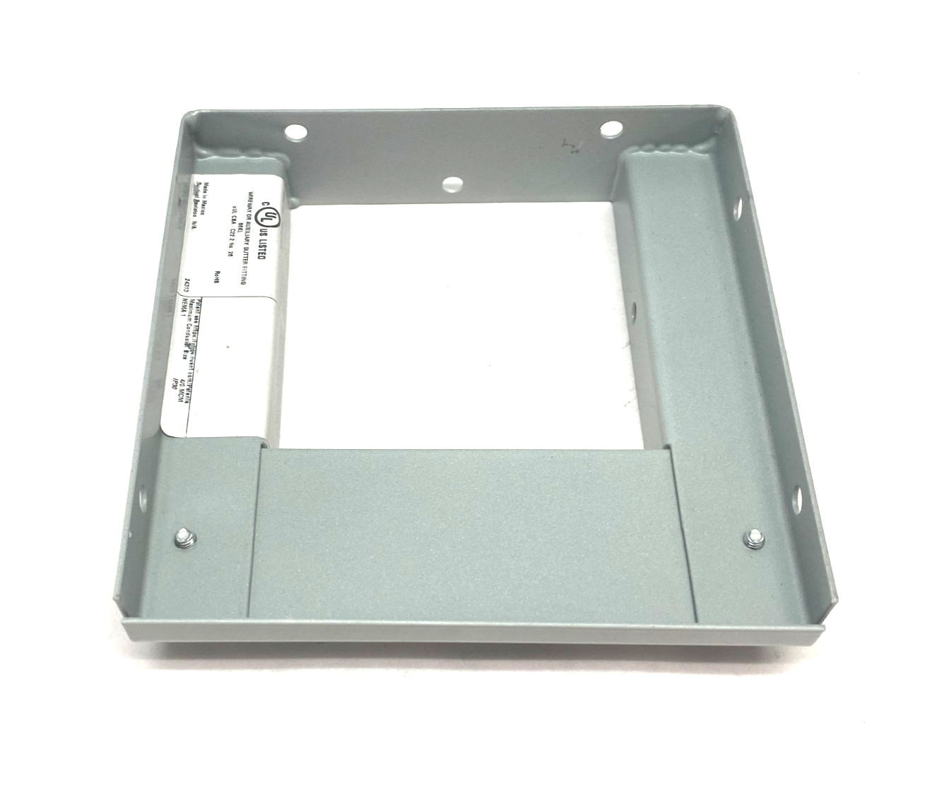 F66G44R | Hoffman nVent Reducer Plate PAINTED WHITE 6" x 6" to 4" x 4" - New – Open box - Maverick Industrial Sales