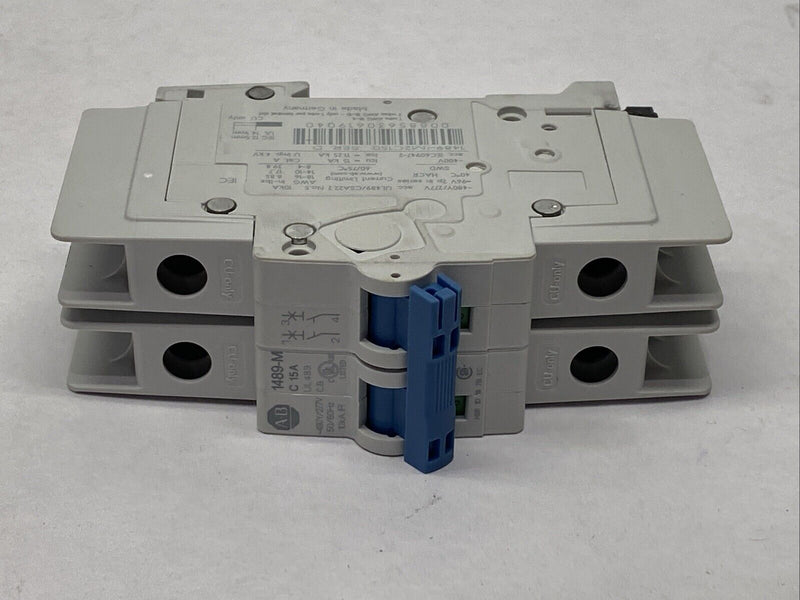 Allen Bradley 1489-M2C150 Ser. D Circuit Breaker 2-Pole 15A 480Y/277V - Maverick Industrial Sales