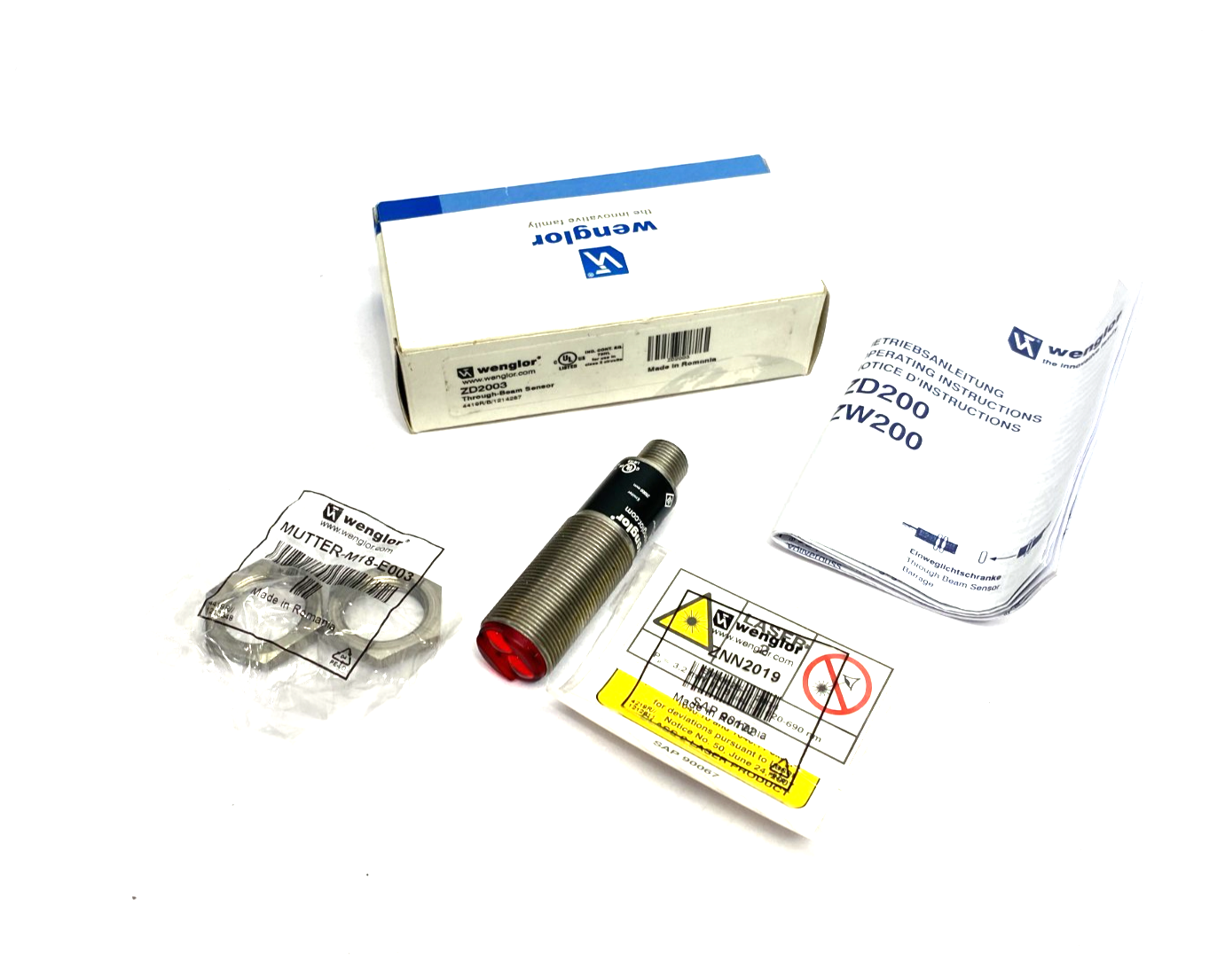 Wenglor ZD2003 Through-Beam Sensor - Maverick Industrial Sales