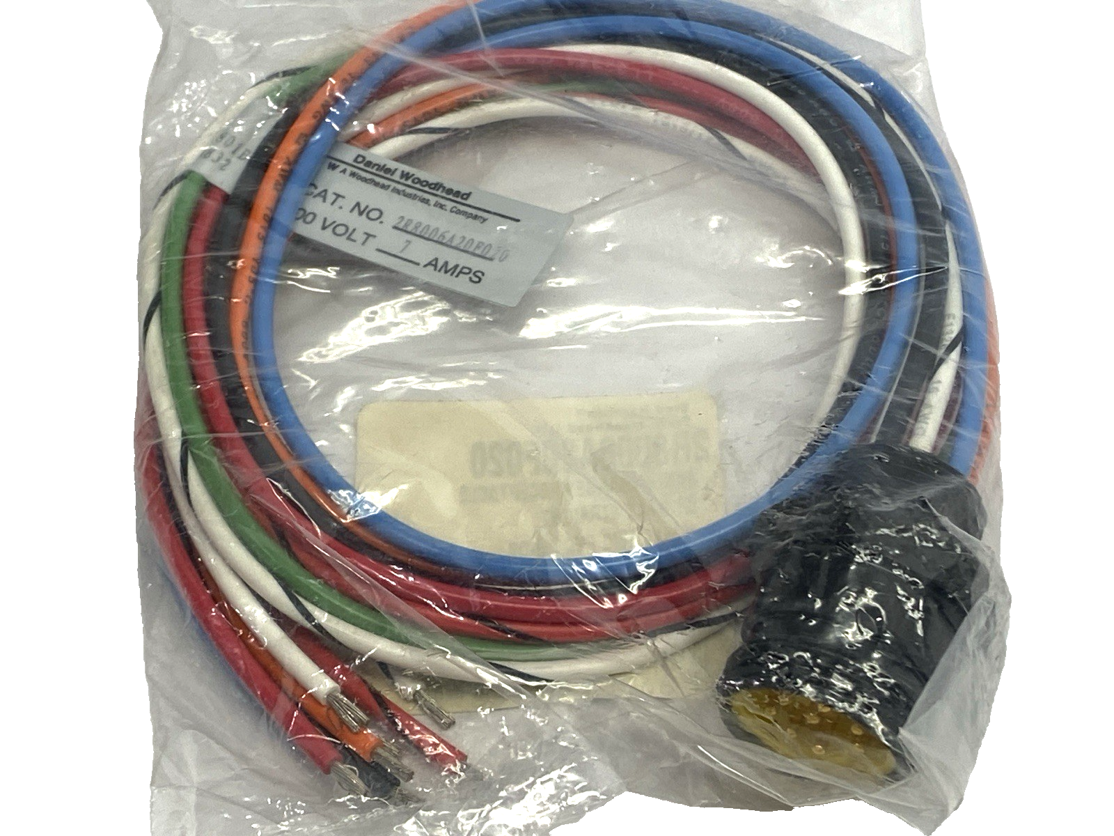 Brad Harrison Woodhead 2R8006A20F020 Mini-Change Receptacle 8P Male Straight 2' - Maverick Industrial Sales