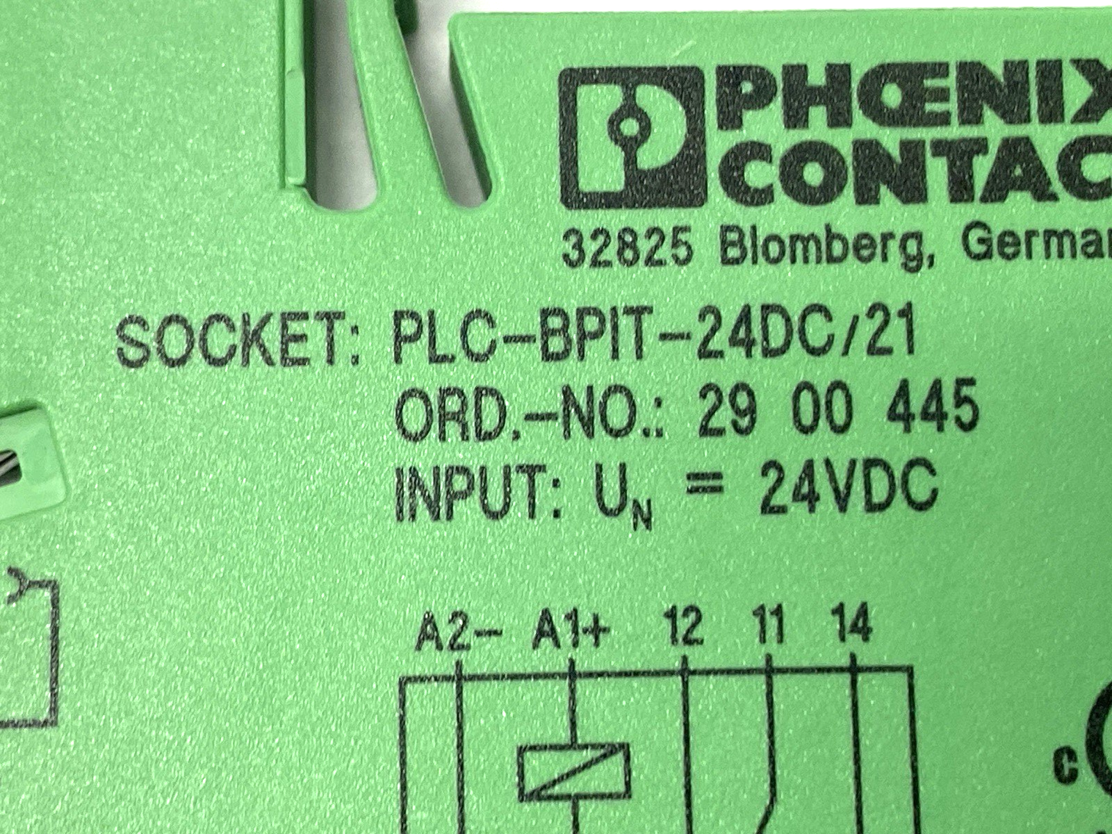 PLC-BPIT-24DC/21 | Phoenix Contact Relay Base 2900445 w/ 2966618 Contact - New Other - Maverick Industrial Sales